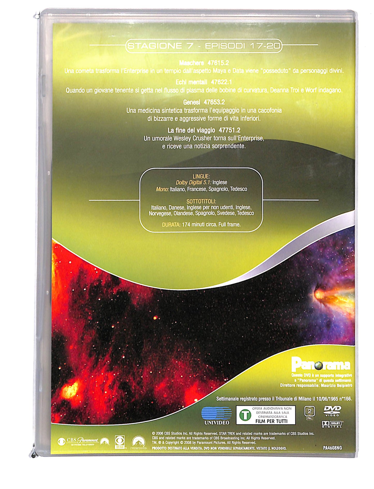 EBOND Star Trek The Next Generation Stagione 7 Epis.17-20 DVD DB794251