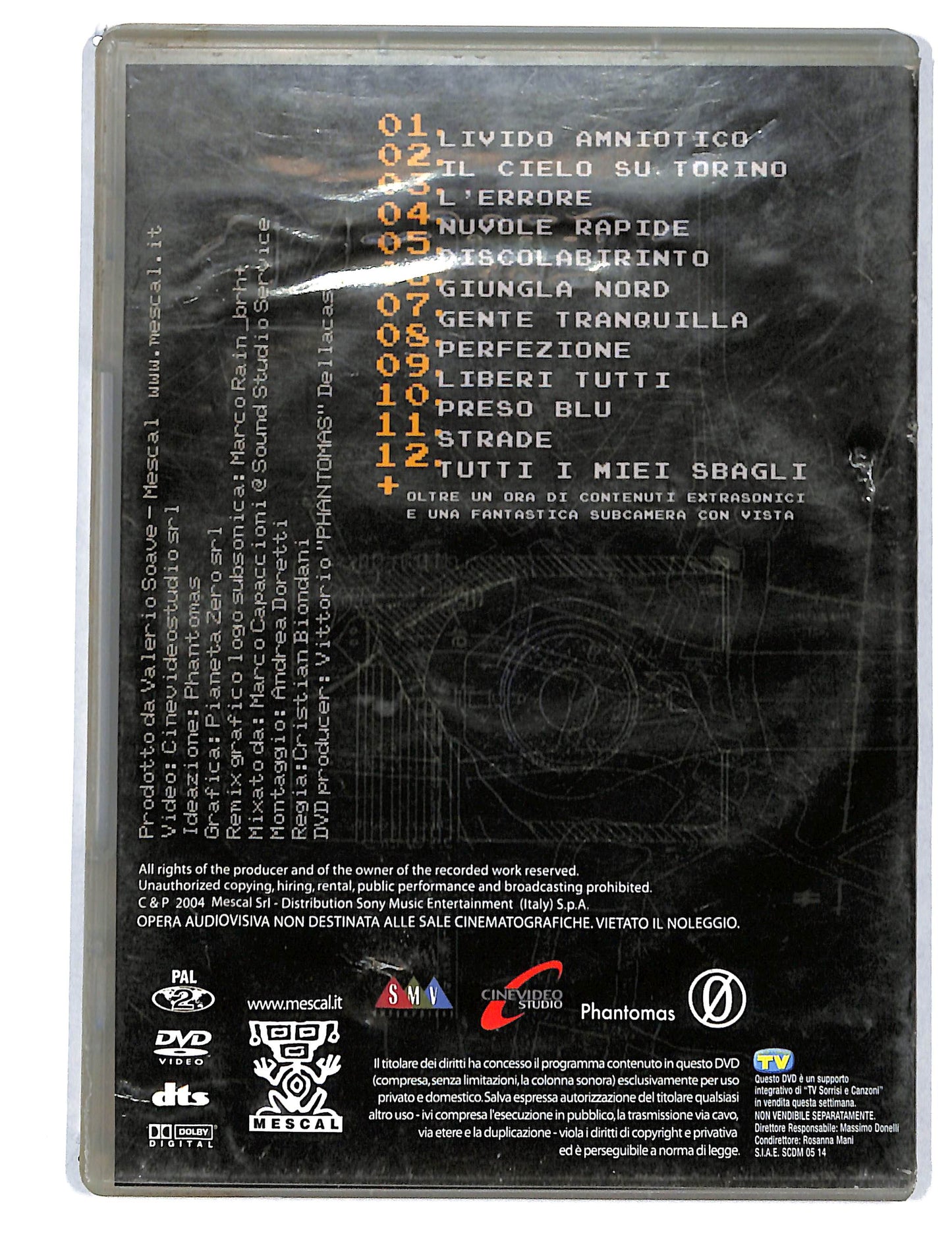 EBOND Subsonica - Cielo tangenziale ovest EDITORIALE DVD DB794622