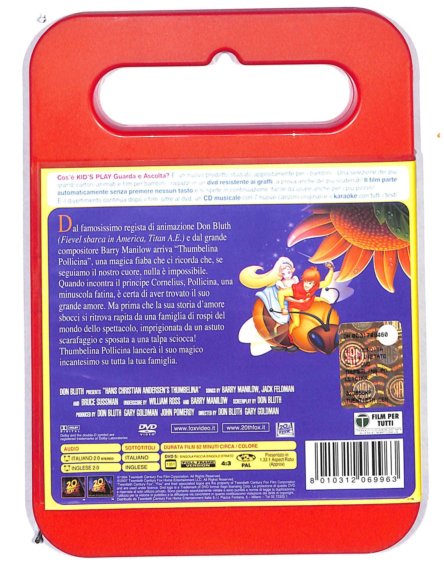 EBOND Kid's play - Thumbelina - Pollicina (NO) DVD DB794647