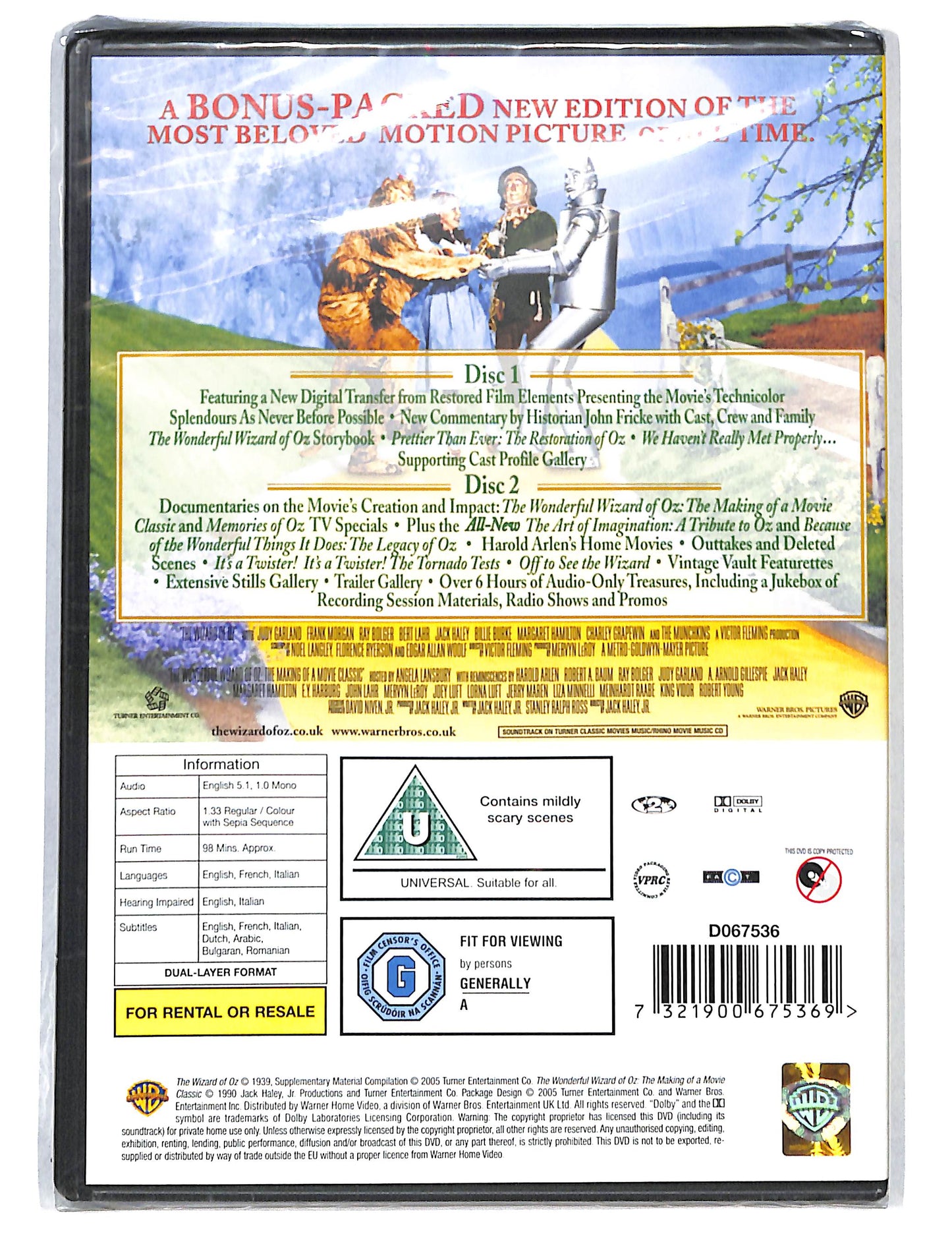EBOND The Wizard of Oz - Two Disc Special Edition DVD DB794822