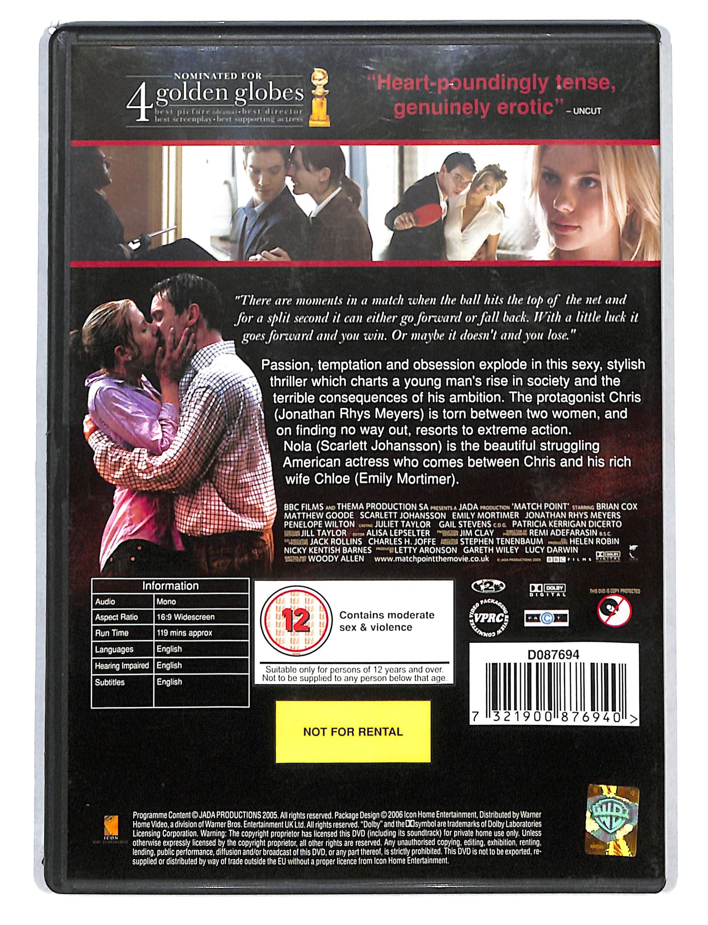 EBOND Match Point Edizione: Regno Unito DVD DB794841