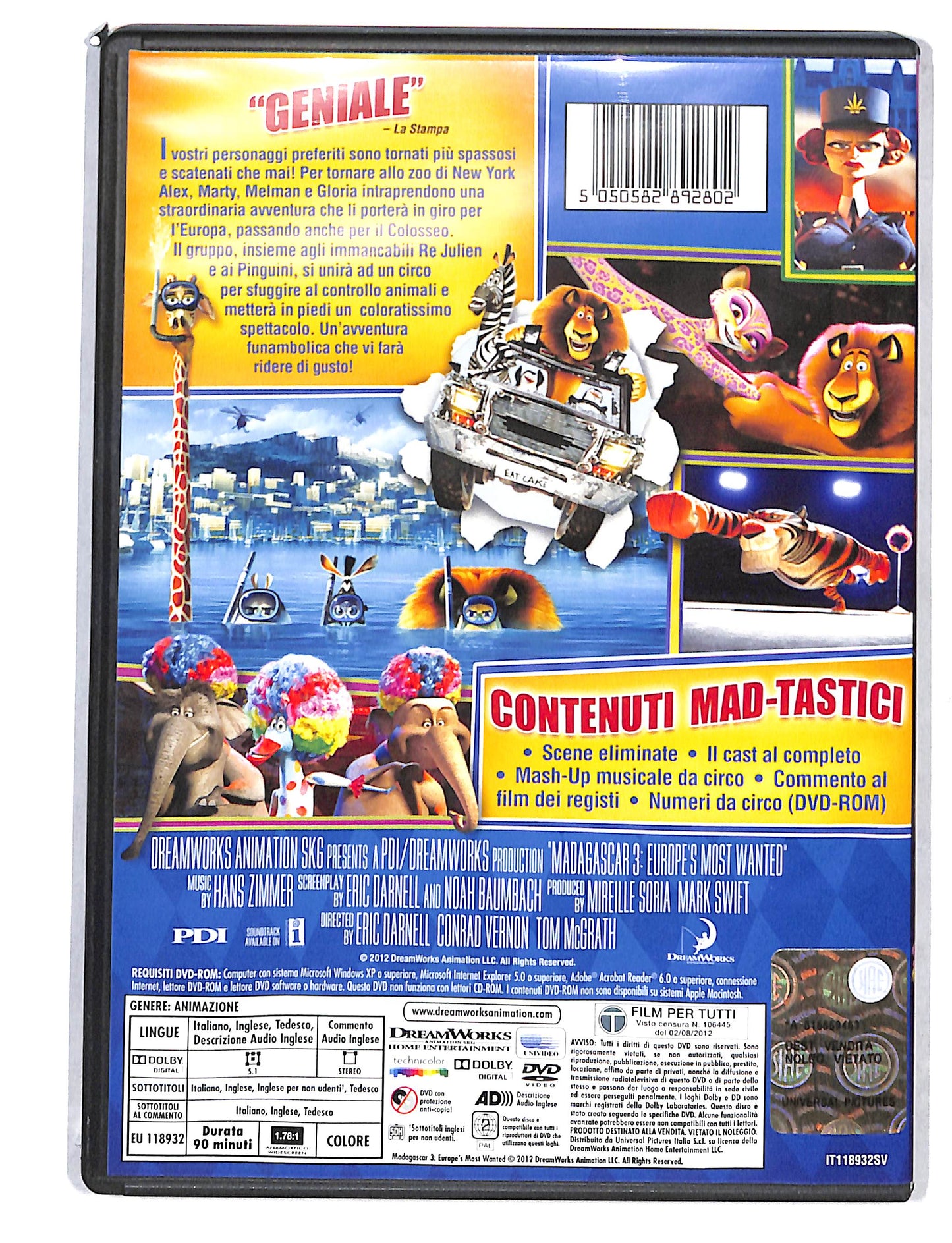 EBOND Madagascar Ricercati in Europa DVD DB795135