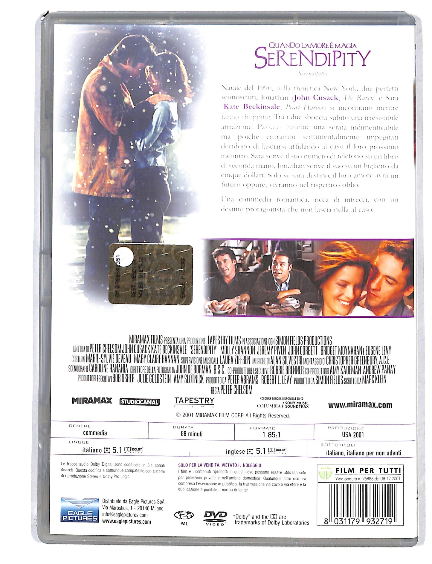 EBOND Quando l'amore e magia - Serendipity DVD DB795137
