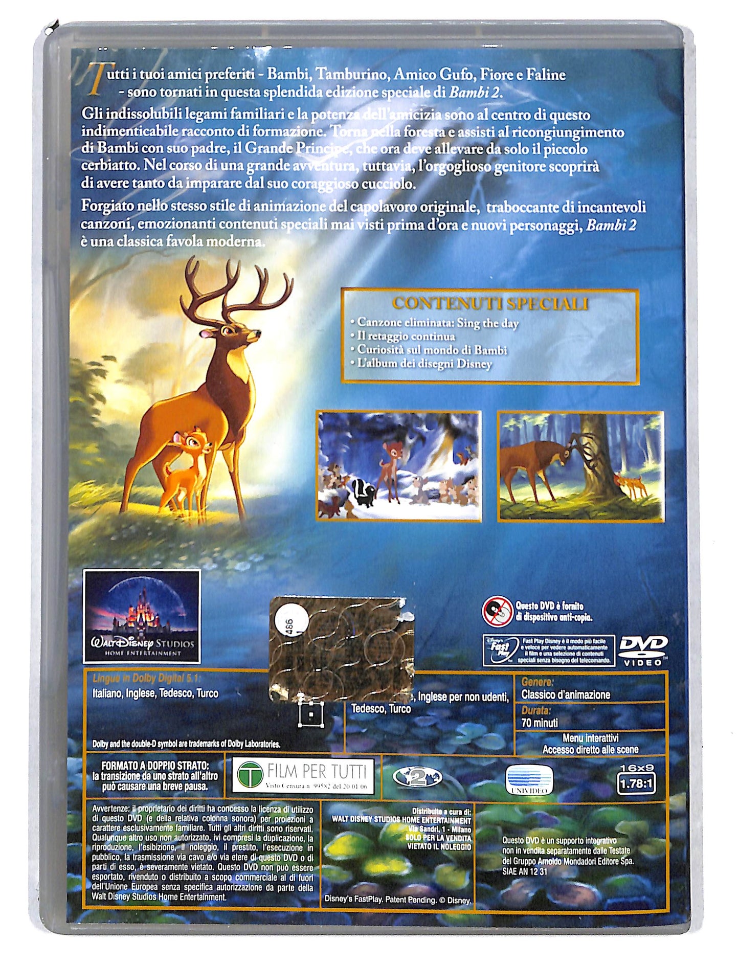 EBOND Bambi 2 Edizione Speciale EDITORIALE DVD DB795155