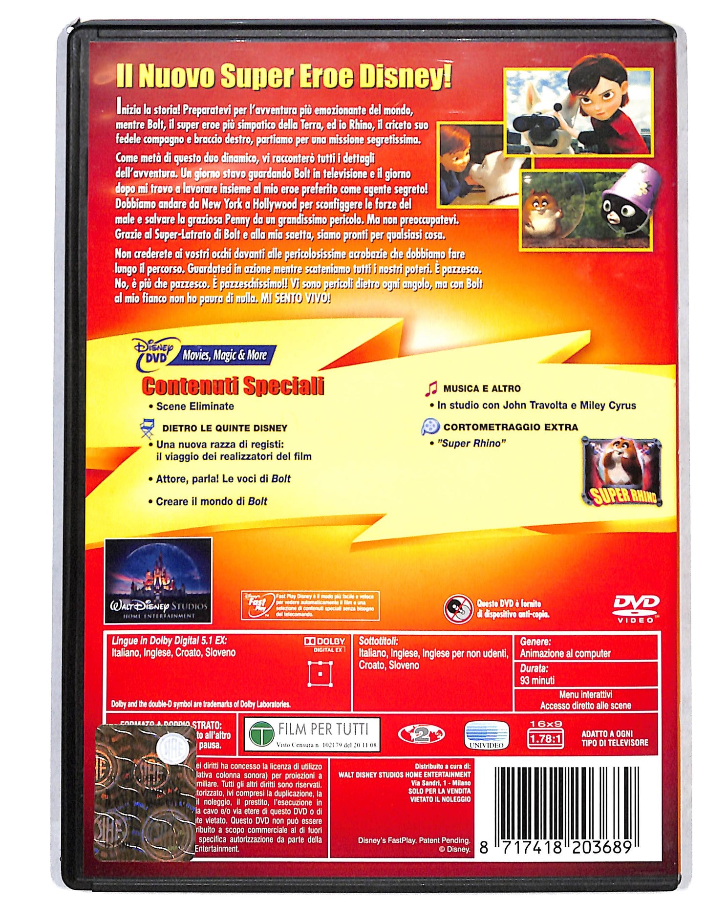 EBOND Bolt un eroe a quattro zampe DVD DB795157