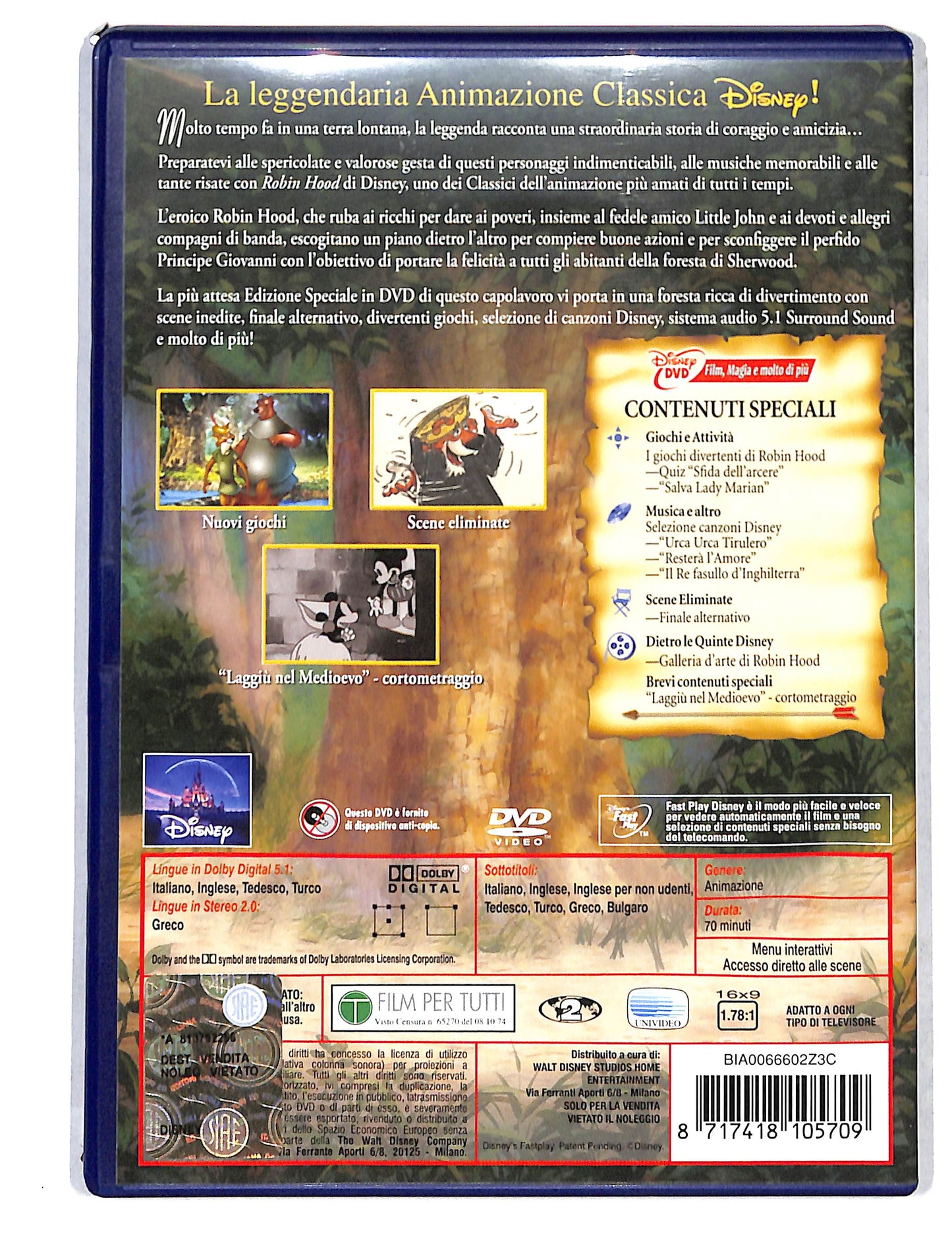 EBOND Robin Hood EDIZIONE SPECIALE DVD DB795158