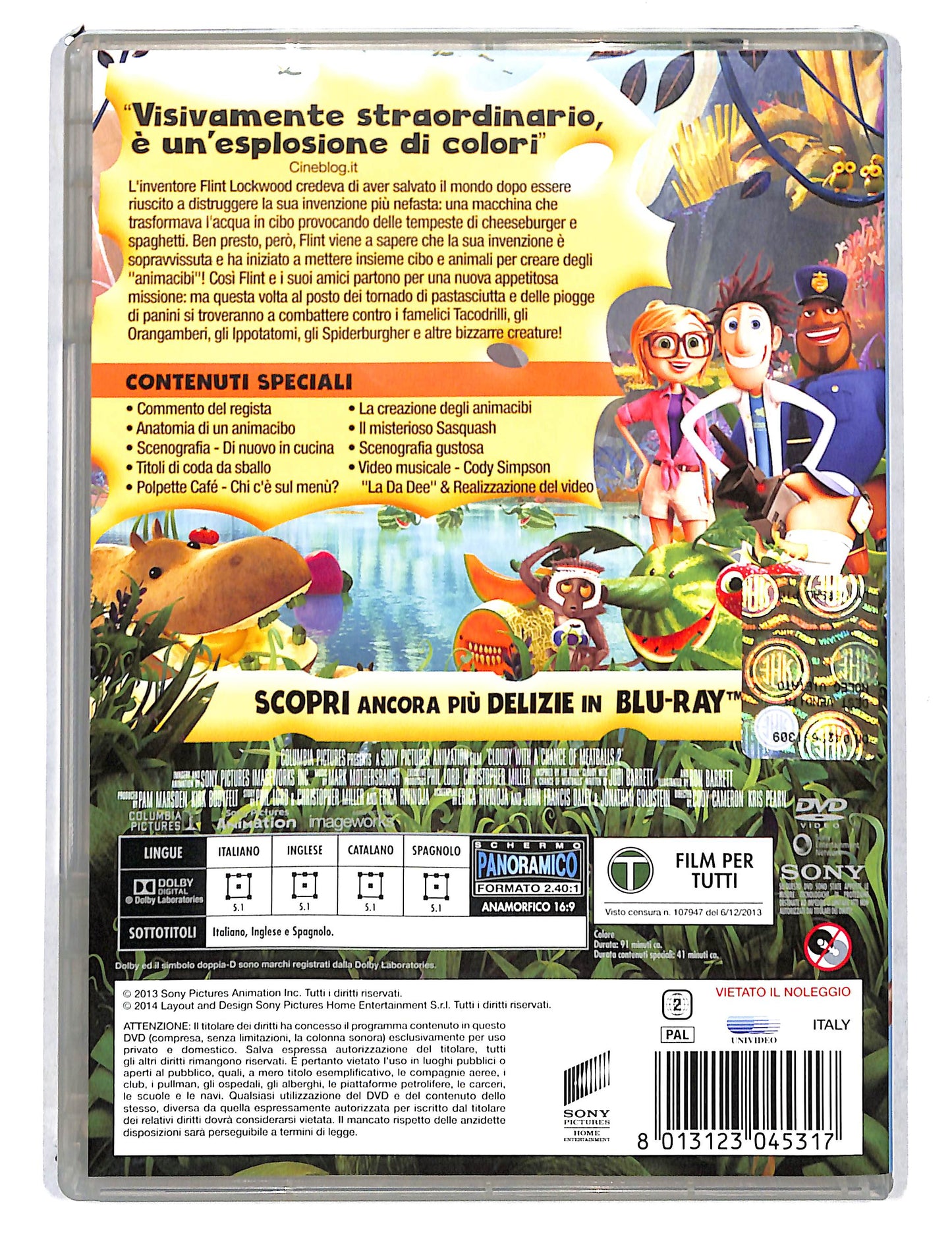 EBOND Piovono polpette 2 - La rivincita degli avanzi DVD DB795163