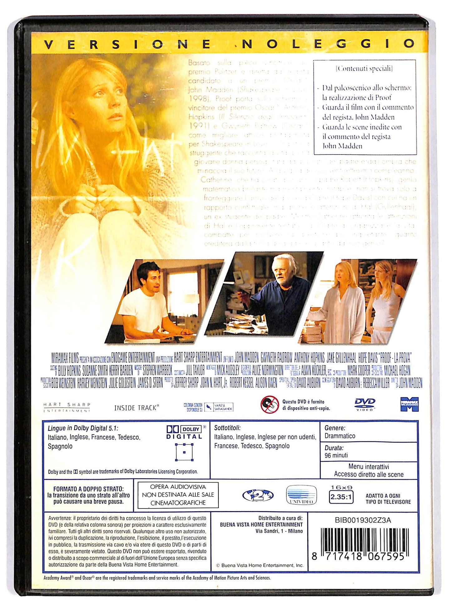 EBOND Proof - La prova Ex Noleggio DVD DB795813