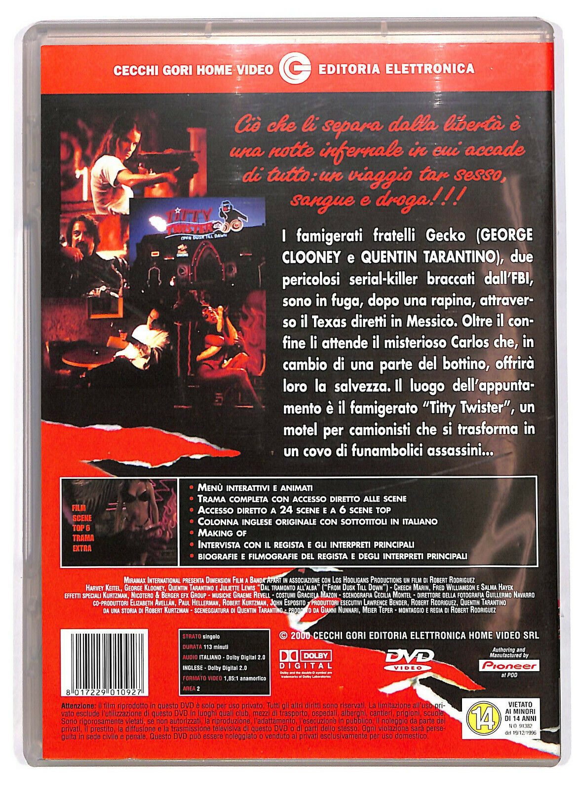 EBOND Dal Tramonto All'alba NOLEGGIO DVD DB796321