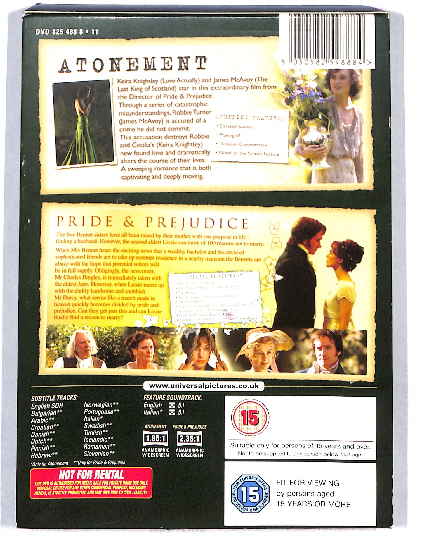 EBOND Atonement - Pride and Prejudic DVD DB796642