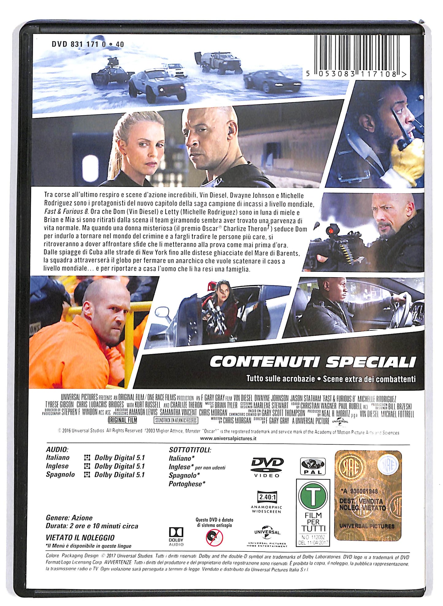 EBOND Fast & Furious 8 DVD DB796651
