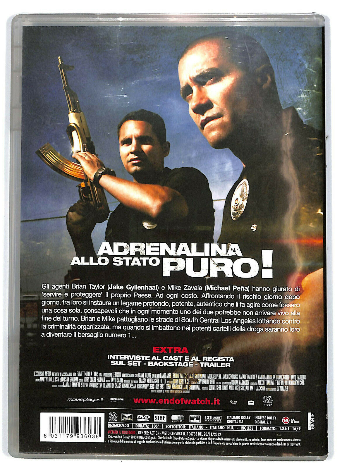 EBOND End Of Watch NOLEGGIO DVD DB796856