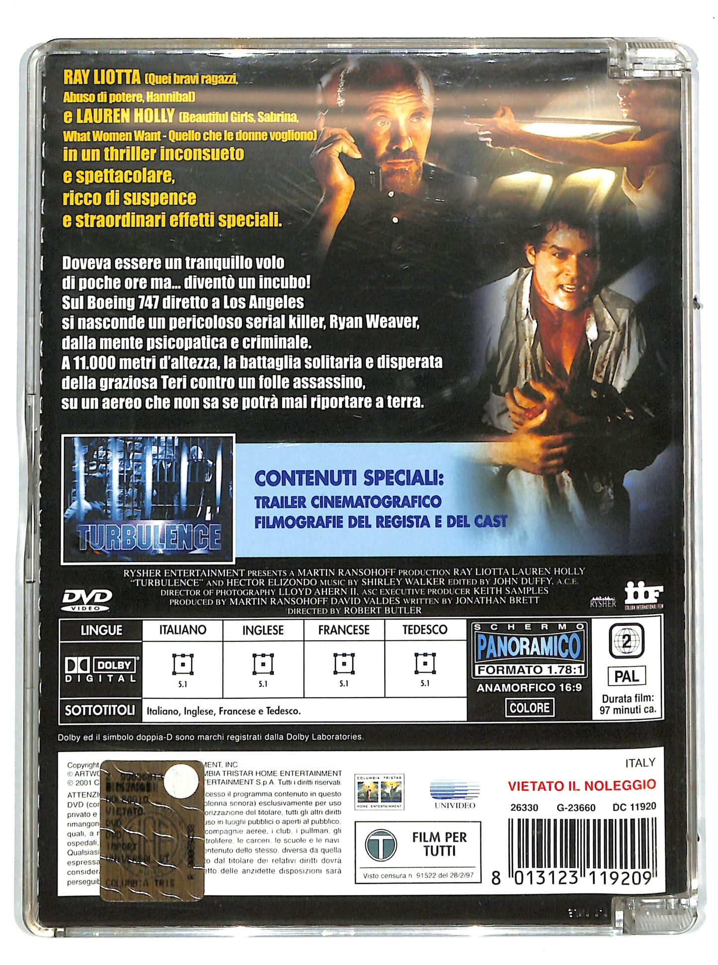 EBOND Turbulence - La paura e nell’aria SJB DVD DB797106