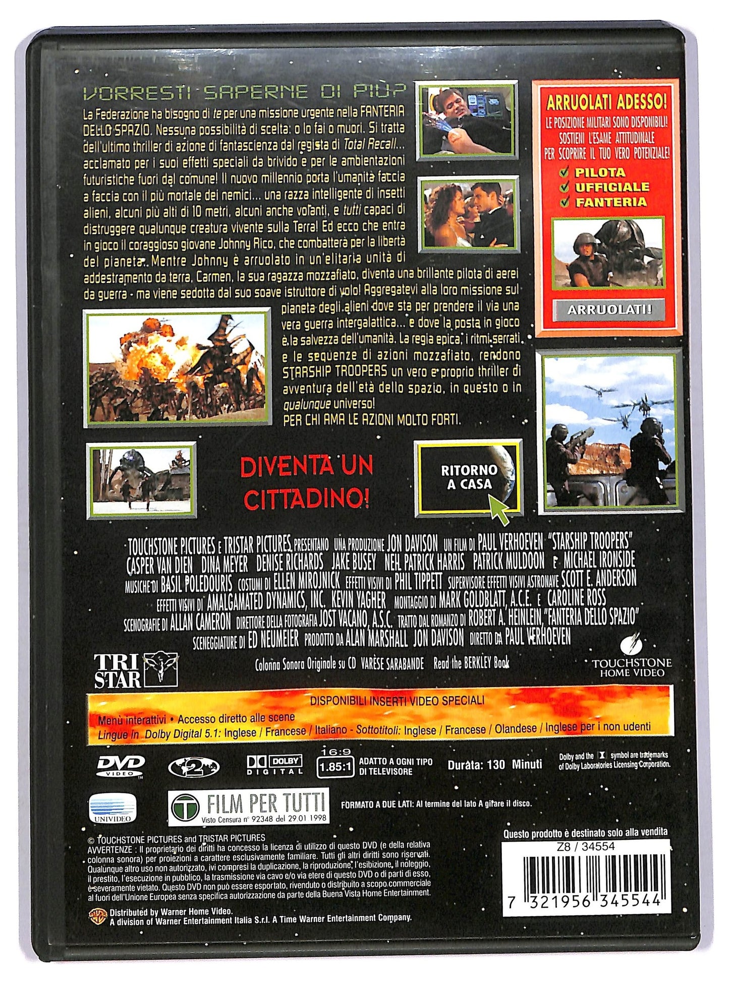 EBOND Starship Troopers Fanteria dello spazio DVD DB797151
