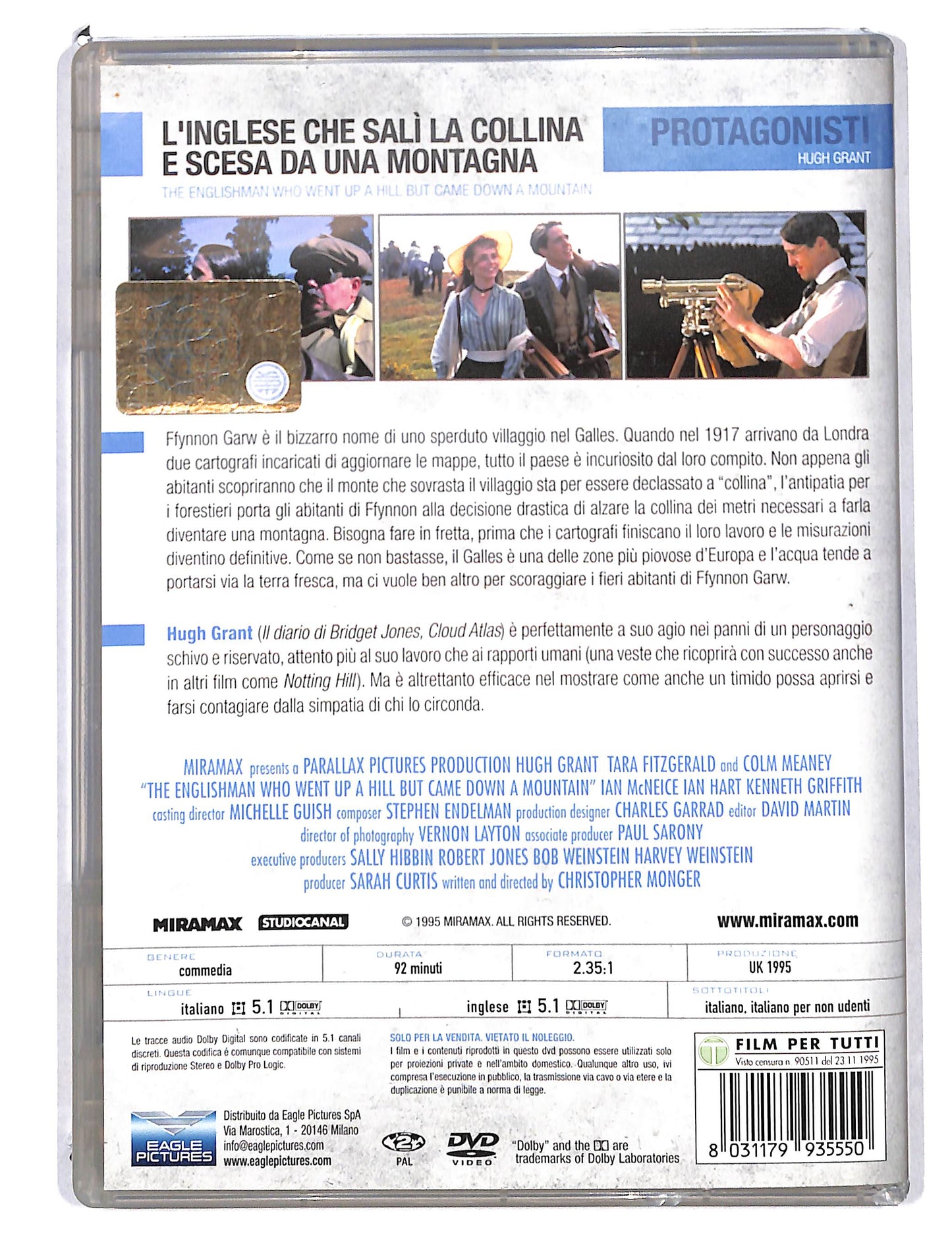 EBOND L'Inglese Che Sali La Collina E Scese Da Una Montagna DVD DB797322