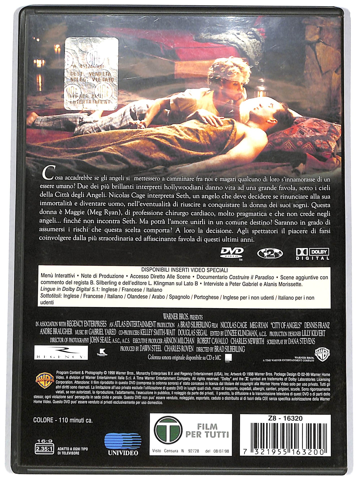 EBOND City of Angels - La citta degli angeli DVD DB797603