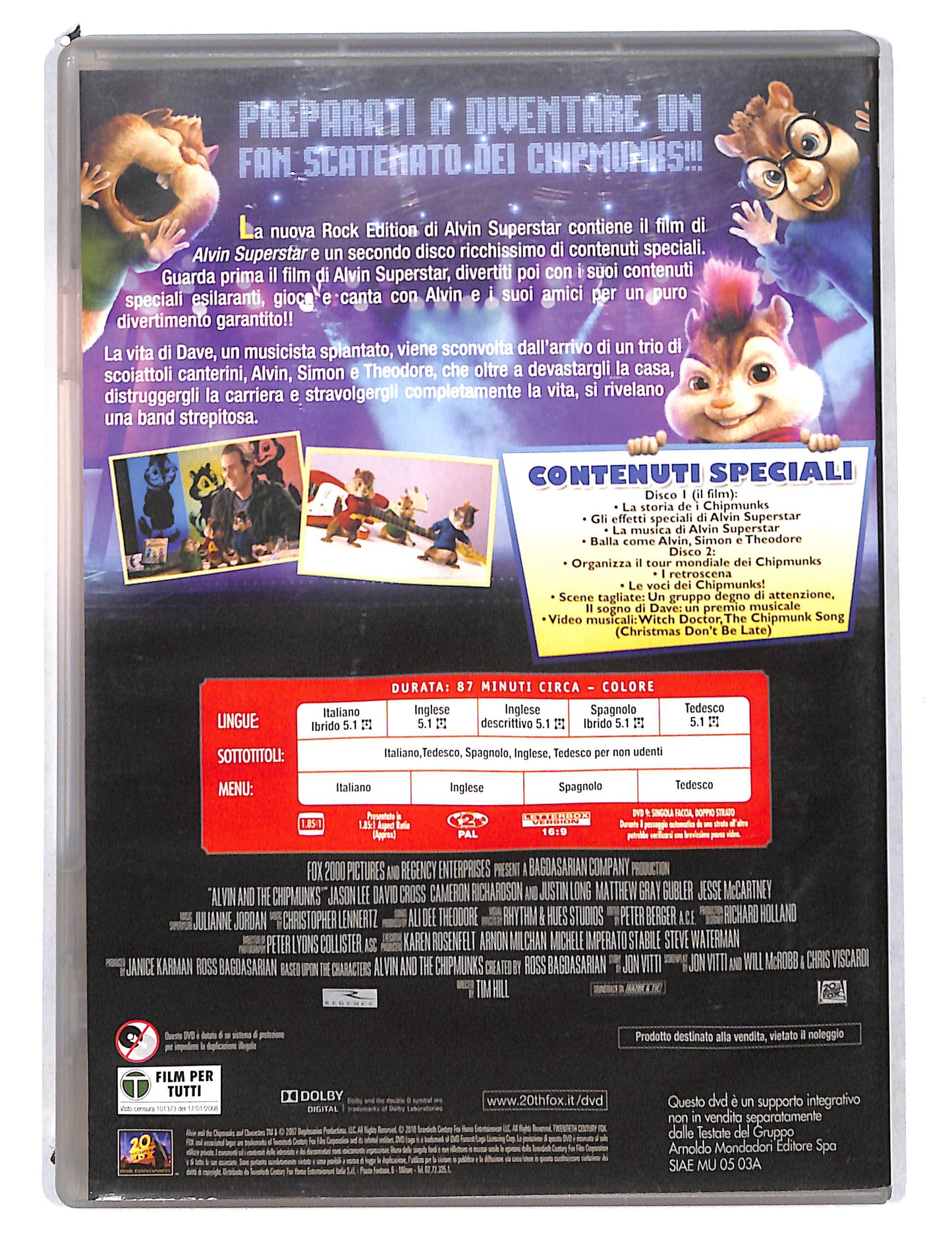 EBOND Alvin superstar rock edition EDITORIALE DVD DB797608