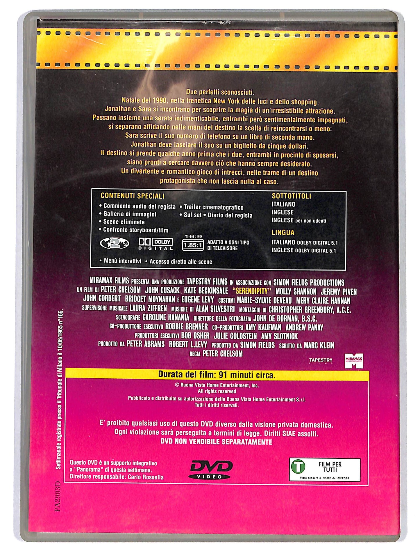 EBOND Serendipity EDITORIALE DVD DB798161