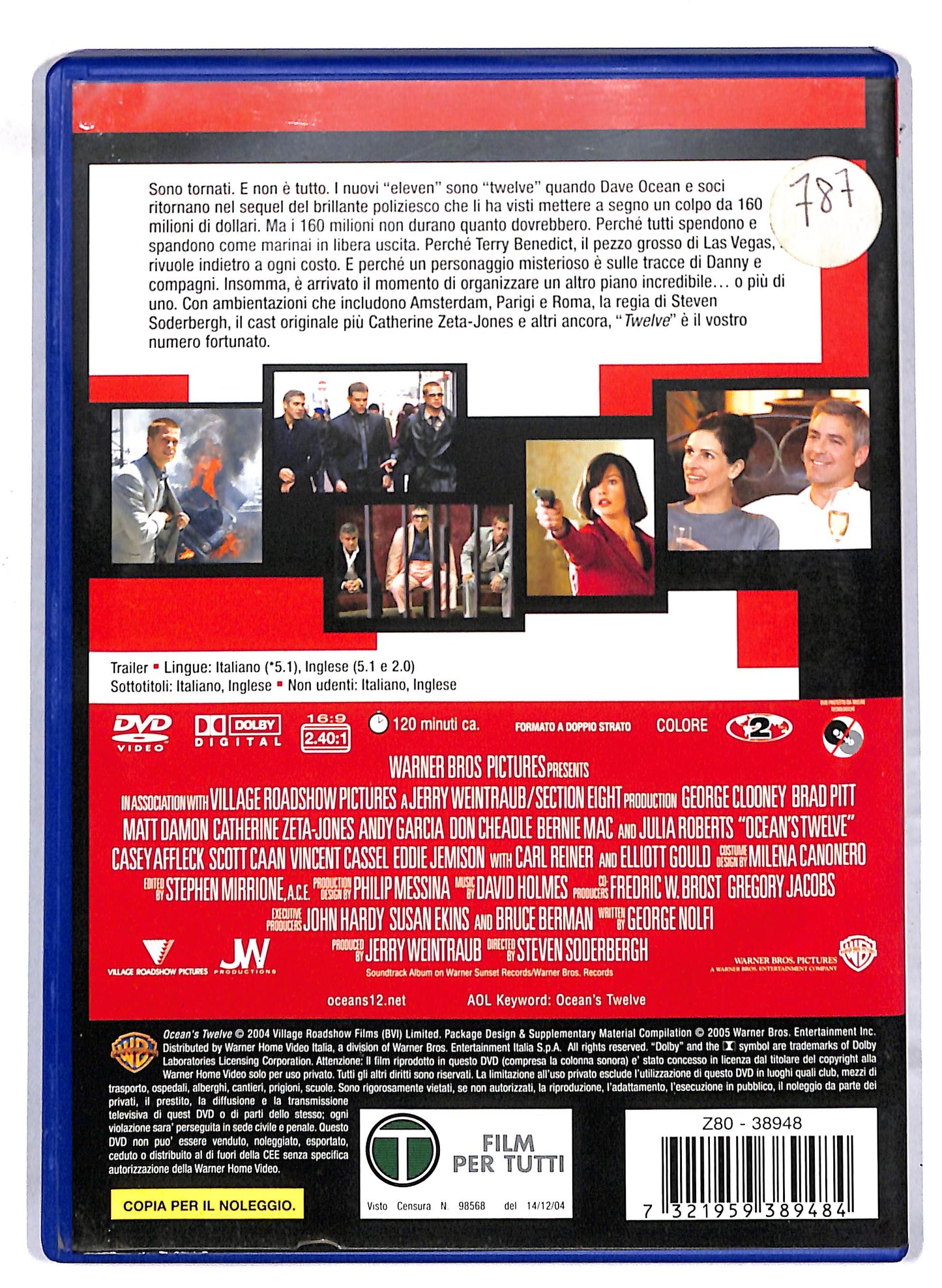 EBOND Ocean's Twelve NOLEGGIO DVD DB798262