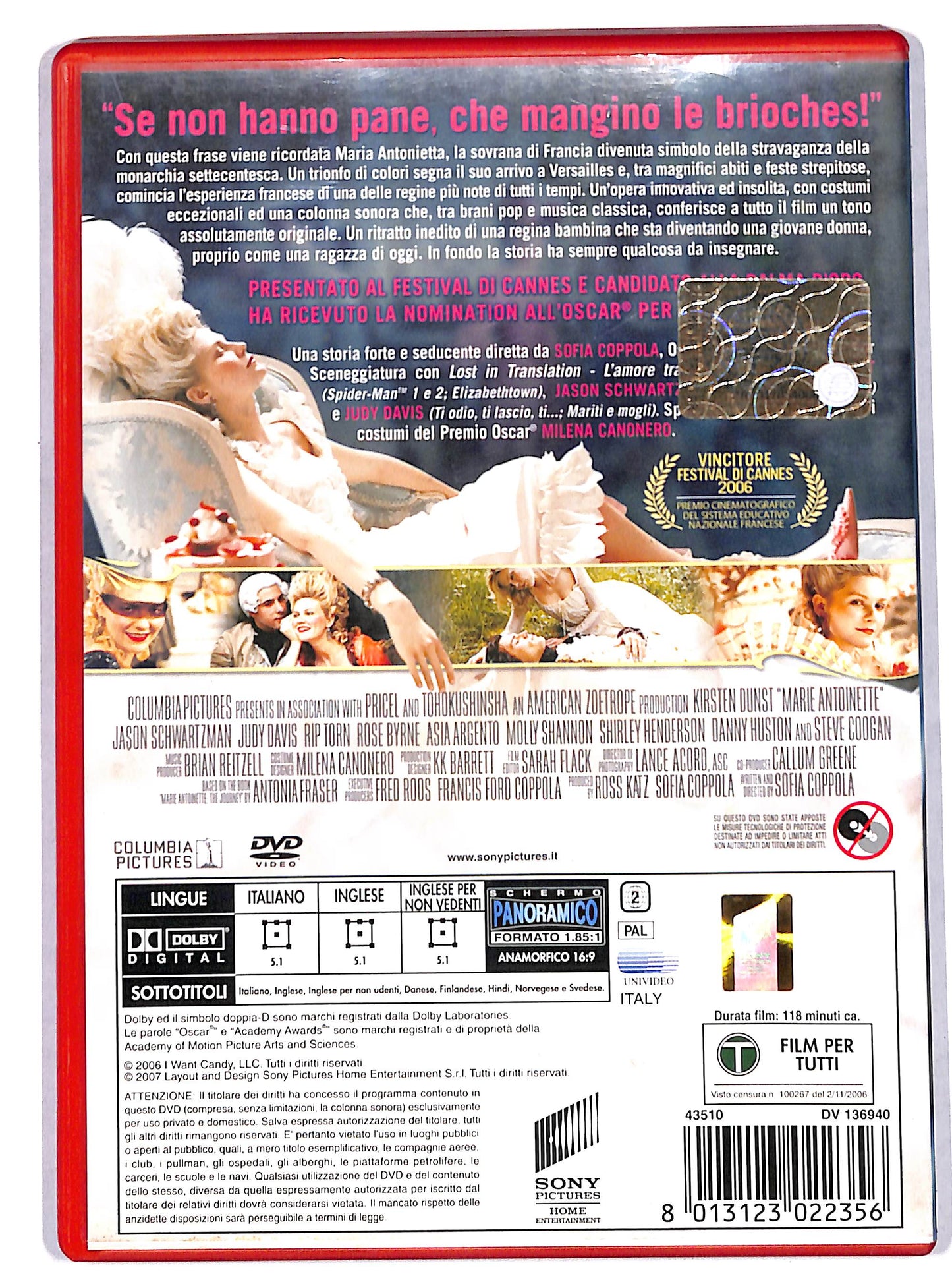 EBOND Marie Antoinette NOLEGGIO DVD DB798418