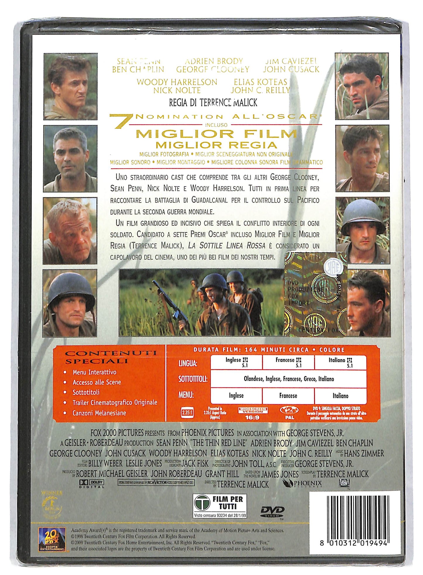 EBOND La sottile linea rossa NOLEGGIO DVD DB798633