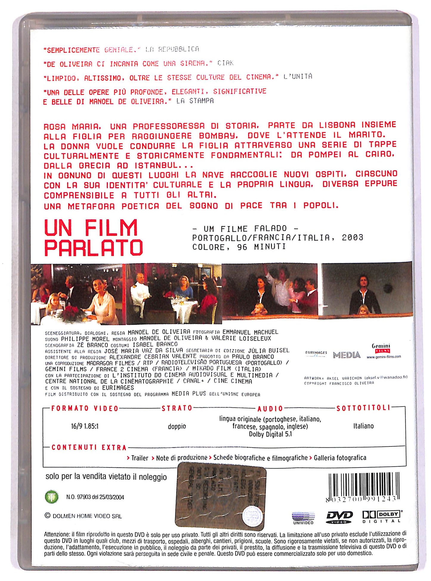 EBOND Un film parlato NOLEGGIO DVD DB798738