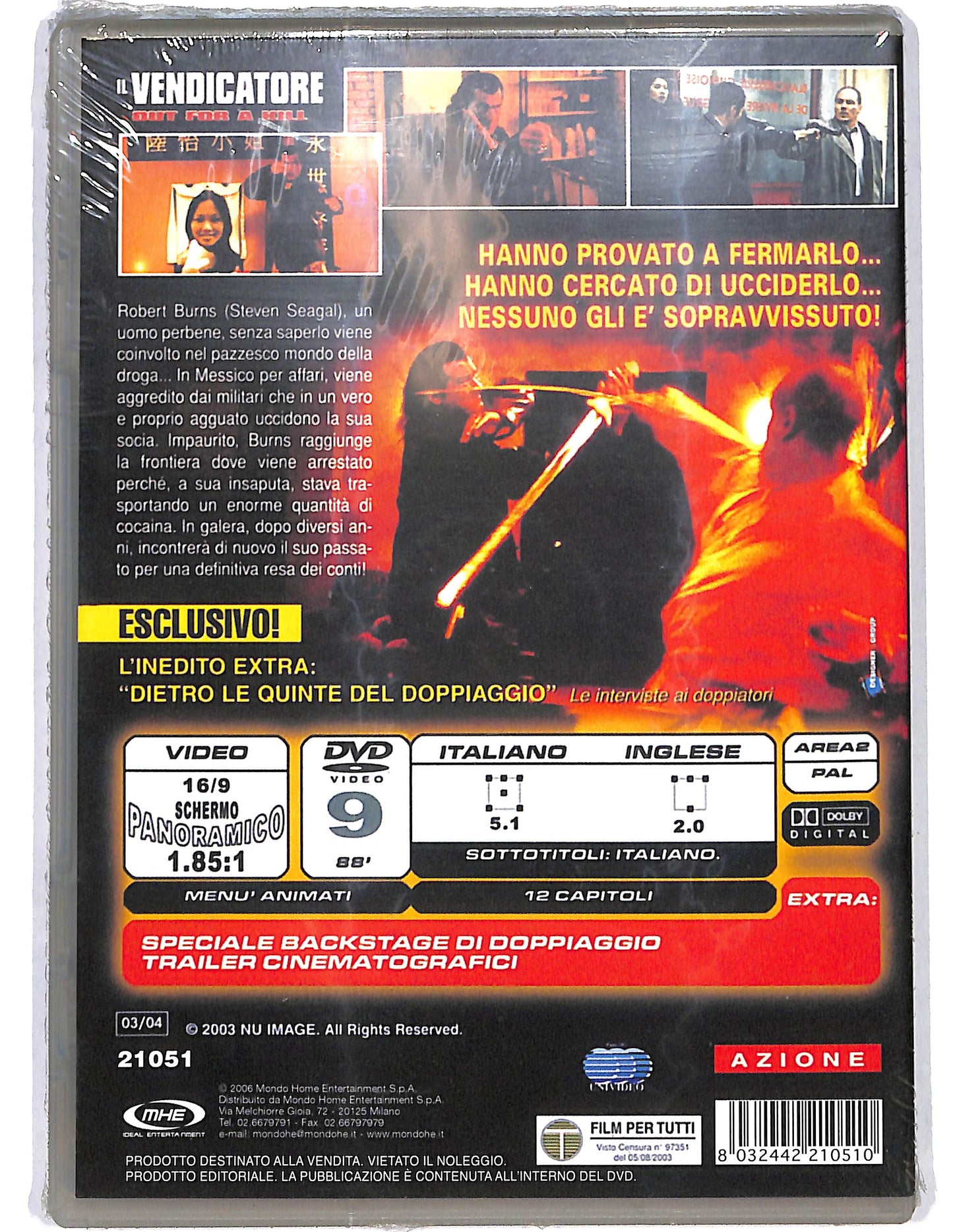 EBOND Il vendicatore EDITORIALE DVD DB799409