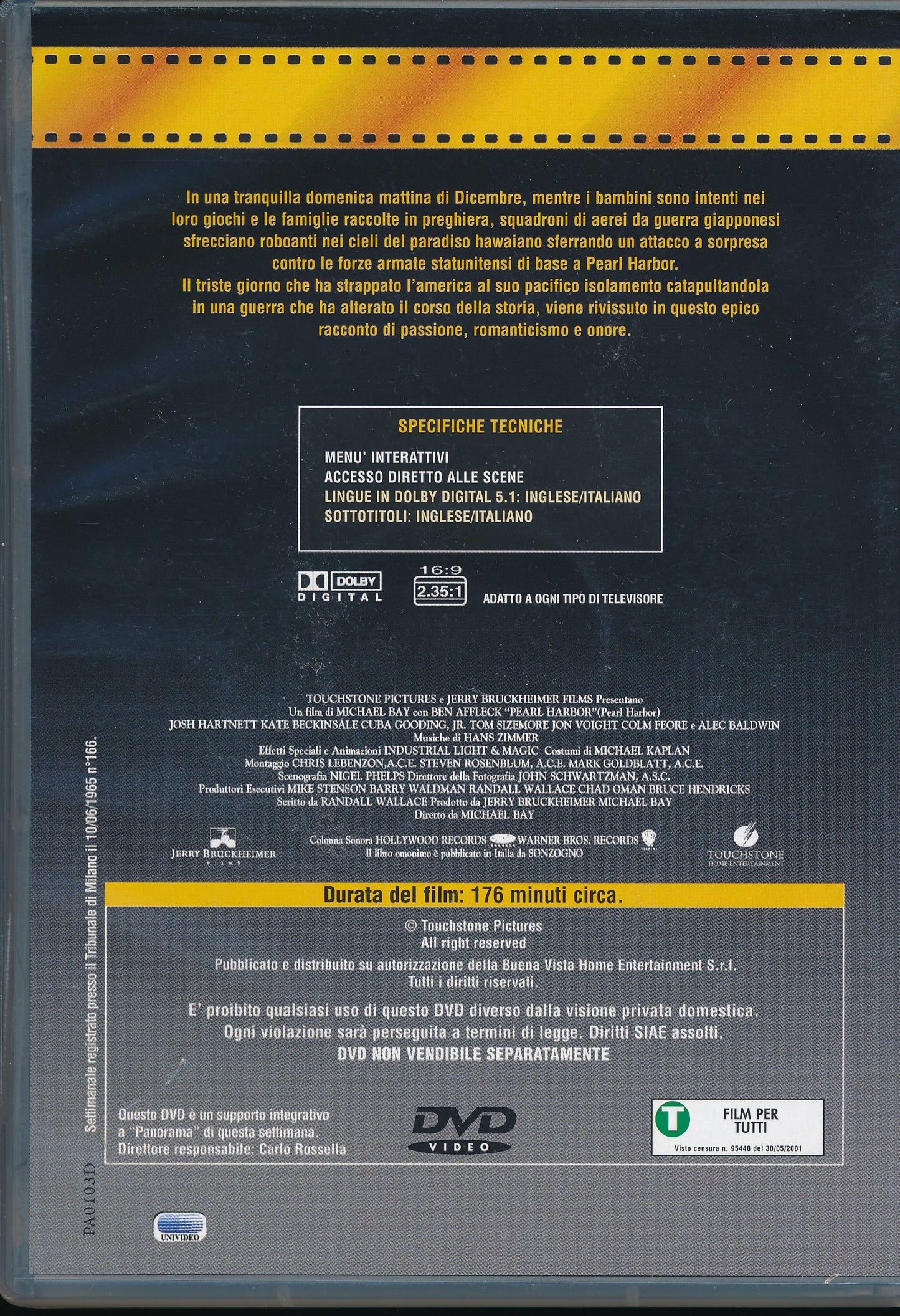 EBOND Pearl Harbor [Editoriale Panorama] DVD DB799636