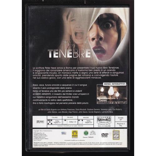 EBOND Tenebre - Dario Argento Editoriale DVD DB799652