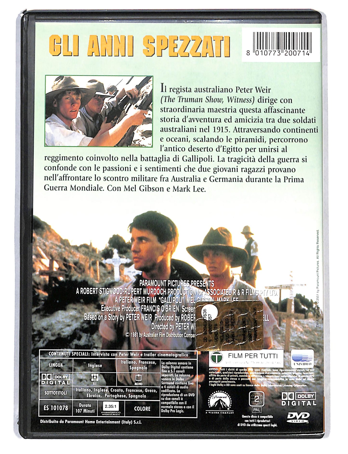 EBOND Gli anni spezzati DVD DB799742