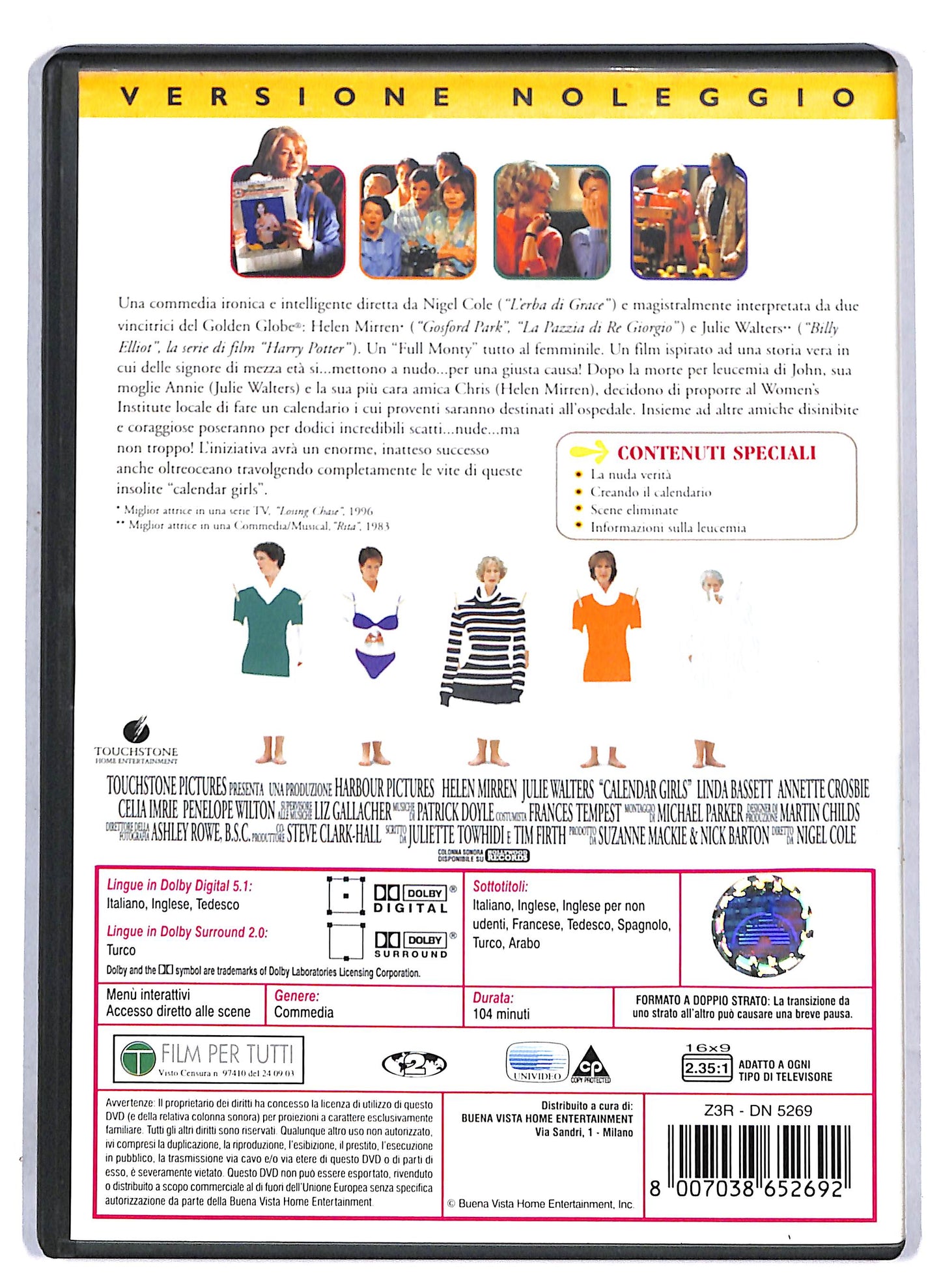EBOND Calendar Girls NOLEGGIO DVD DB800135