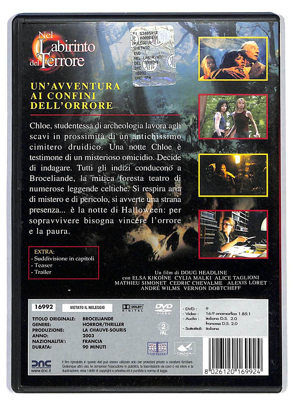 EBOND Nel Labirinto Del Terrore NOLEGGIO DVD DB800227