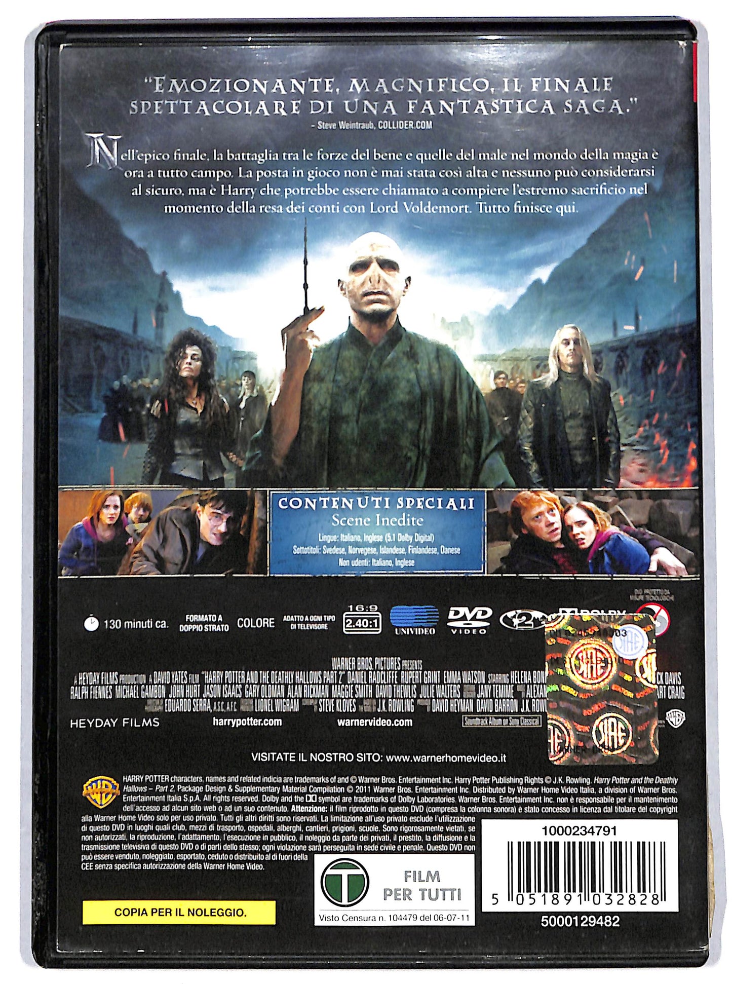 EBOND Harry Potter e i Doni della Morte - Parte 2 NOLEGGIO DVD DB800232