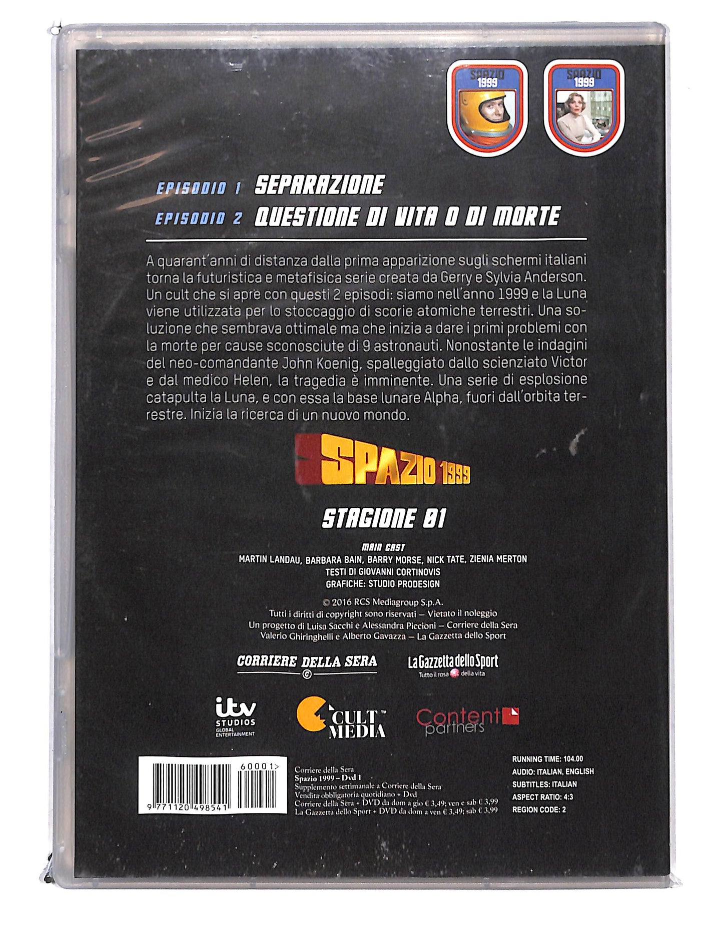 EBOND Spazio 1999 stagione 1 eps 1- 2 EDITORIALE DVD DB800408