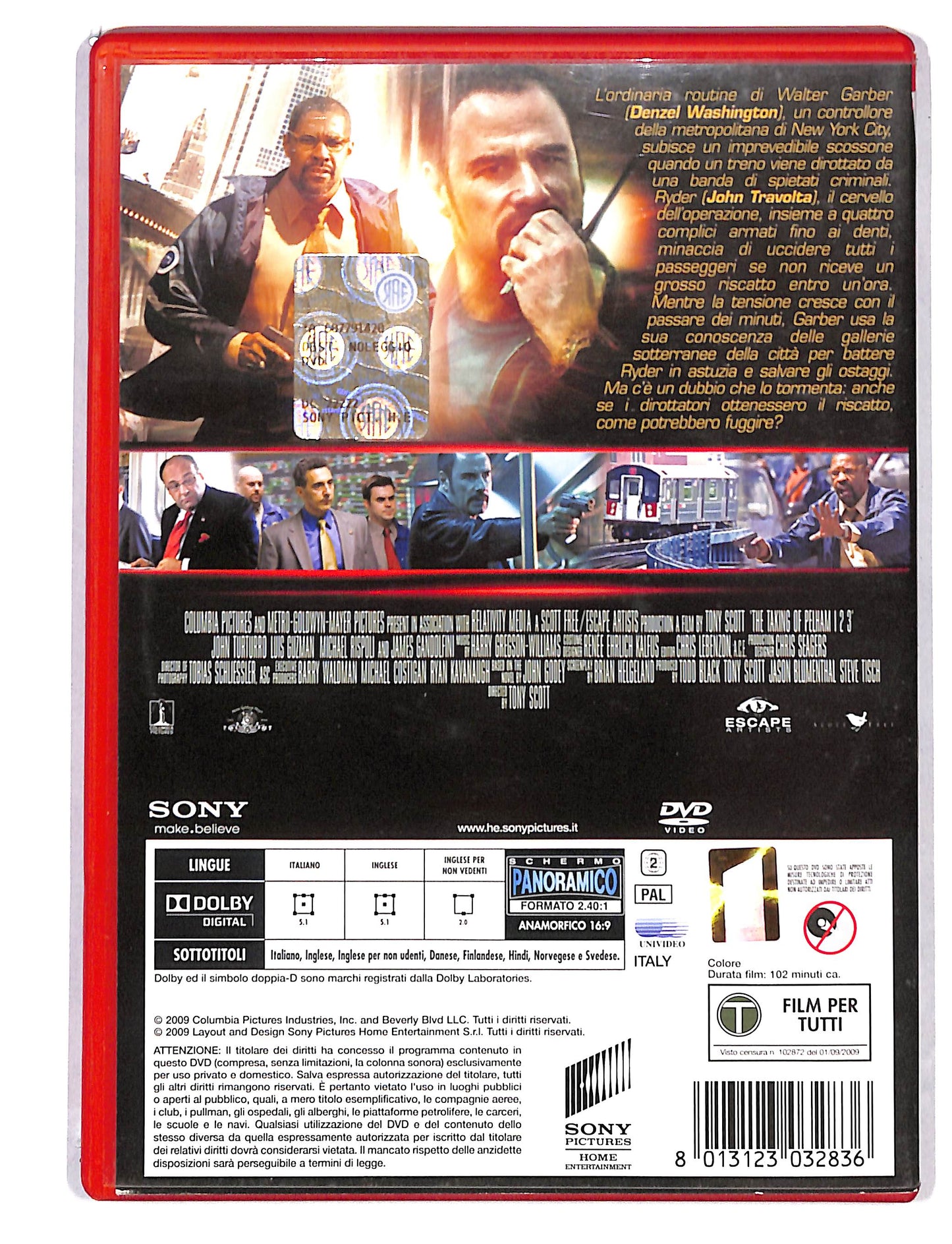 EBOND Pelham 123 Ostaggi in metropolitana NOLEGGIO DVD DB800415