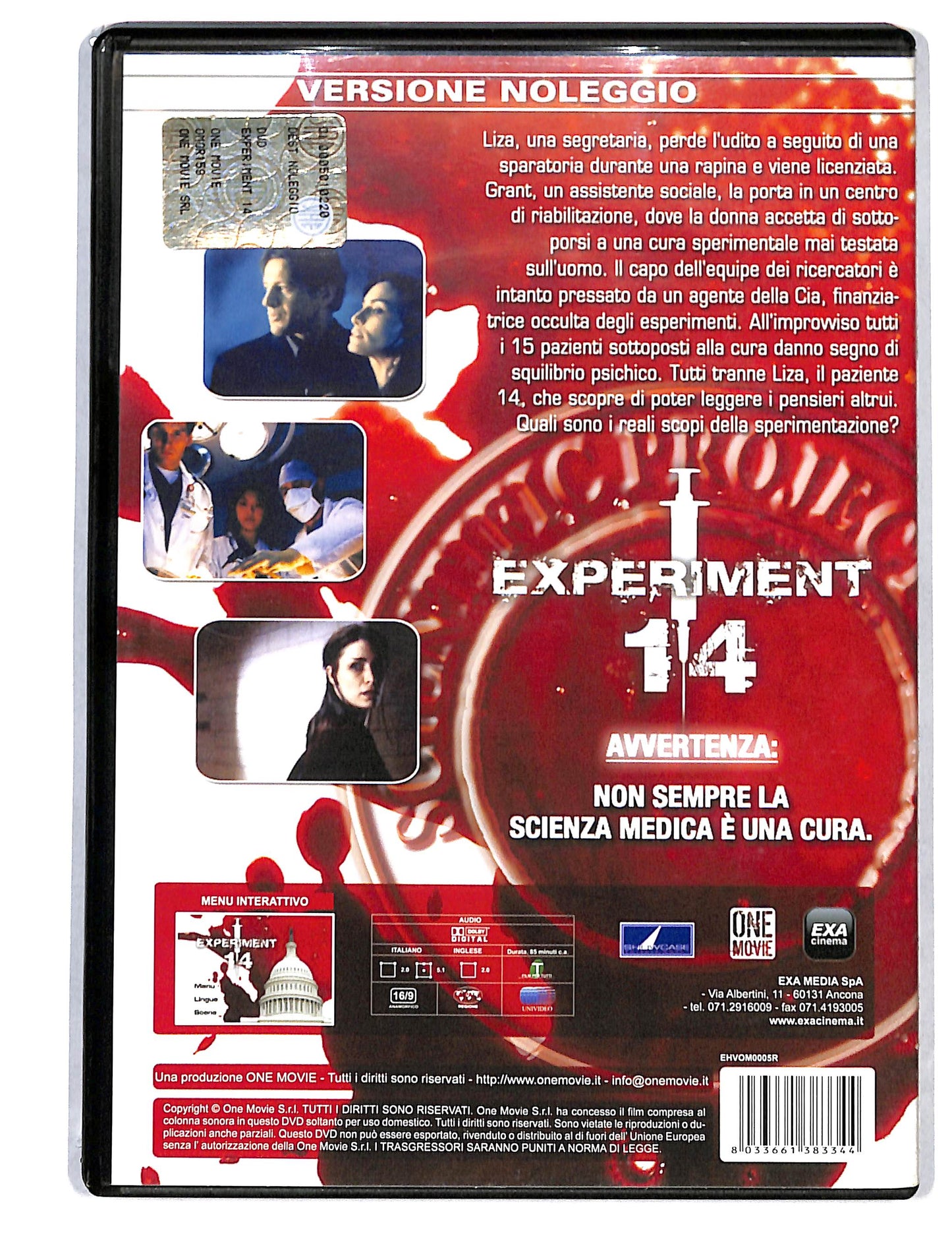 EBOND Experiment 14 NOLEGGIO DVD DB800436
