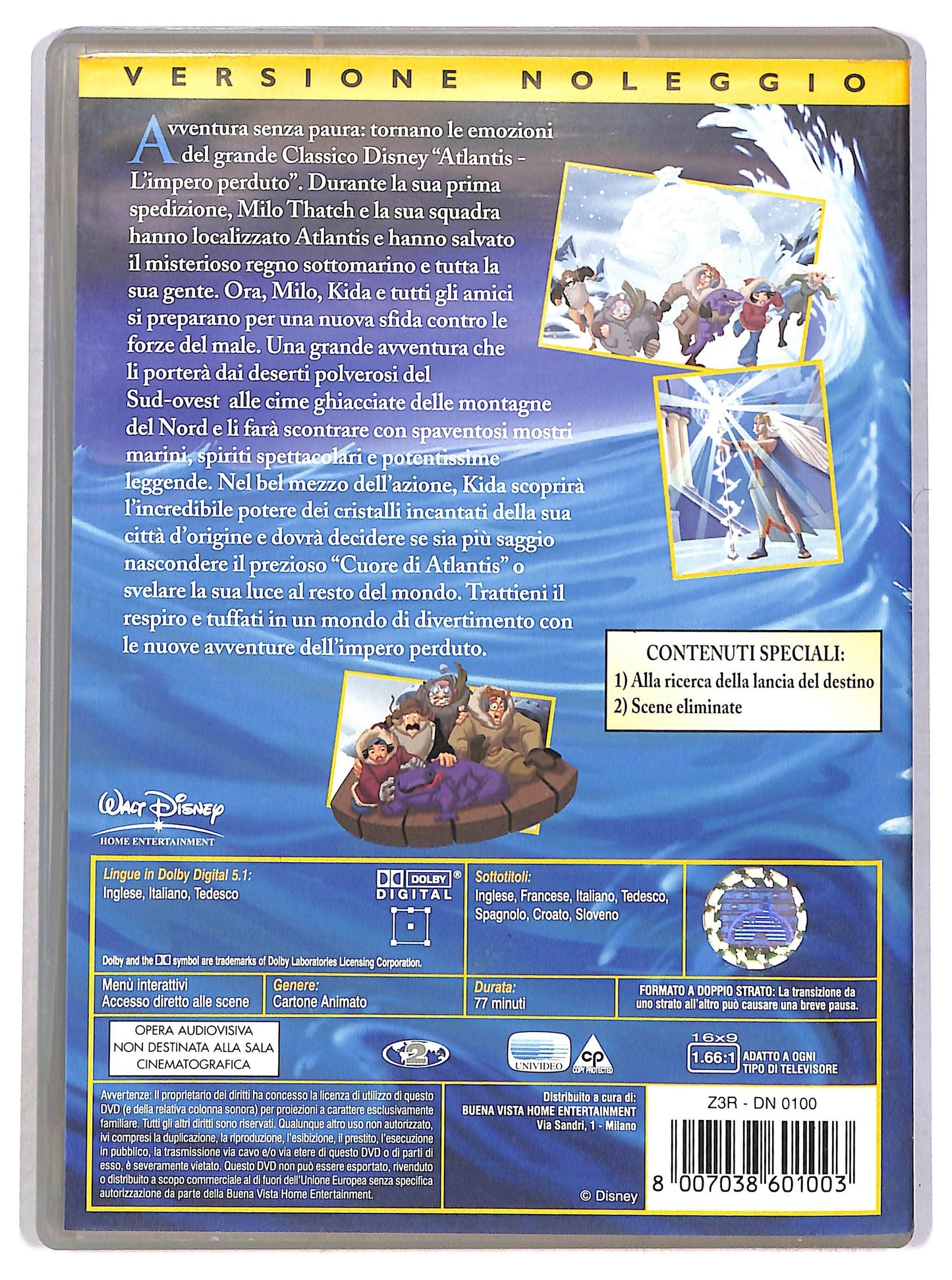 EBOND Atlantis - Il ritorno di Milo NOLEGGIO DVD DB800648