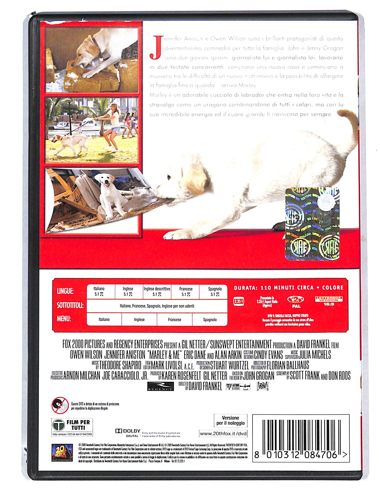EBOND Io & Marley NOLEGGIO DVD DB800717