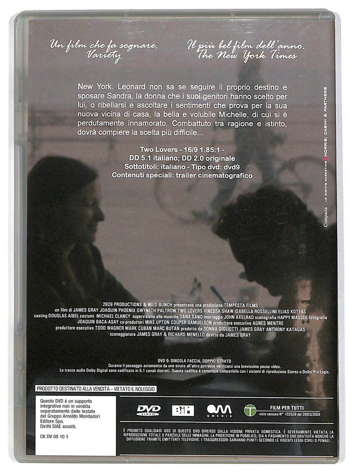 EBOND Two Lovers Editoriale NOLEGGIO DVD DB800718