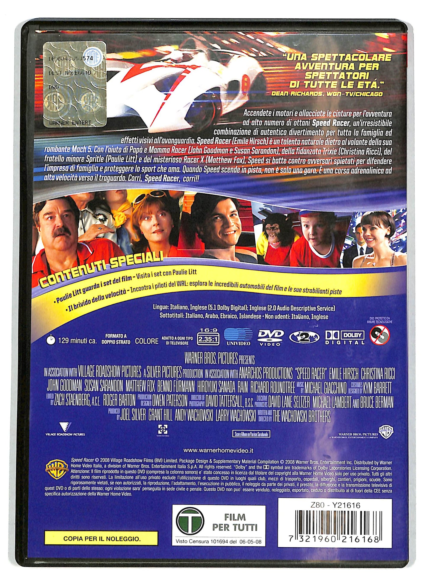 EBOND Speed Racer Ex Noleggio NOLEGGIO DVD DB800749