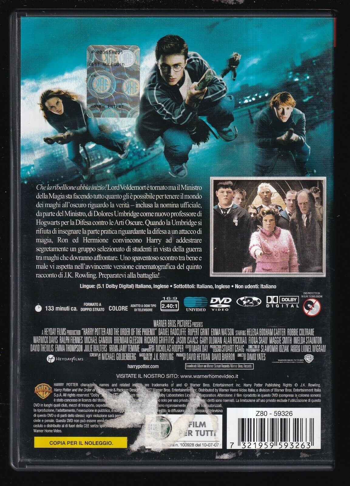 EBOND Harry Potter e L'ordine Della Fenice Ex Noleggio DVD DB800947