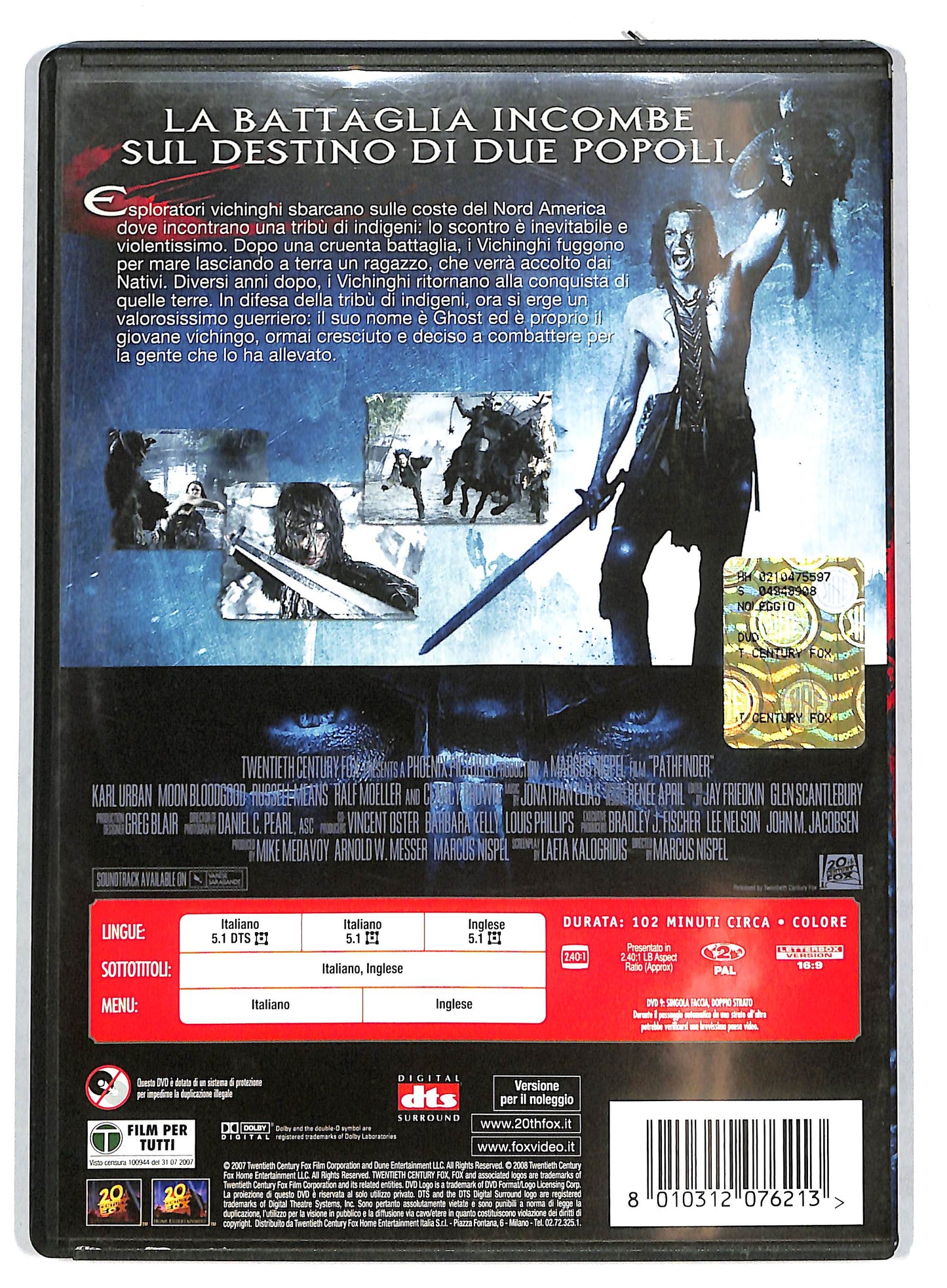 EBOND Pathfinder - La leggenda del guerriero vichingo NOLEGGIO DVD DB800949