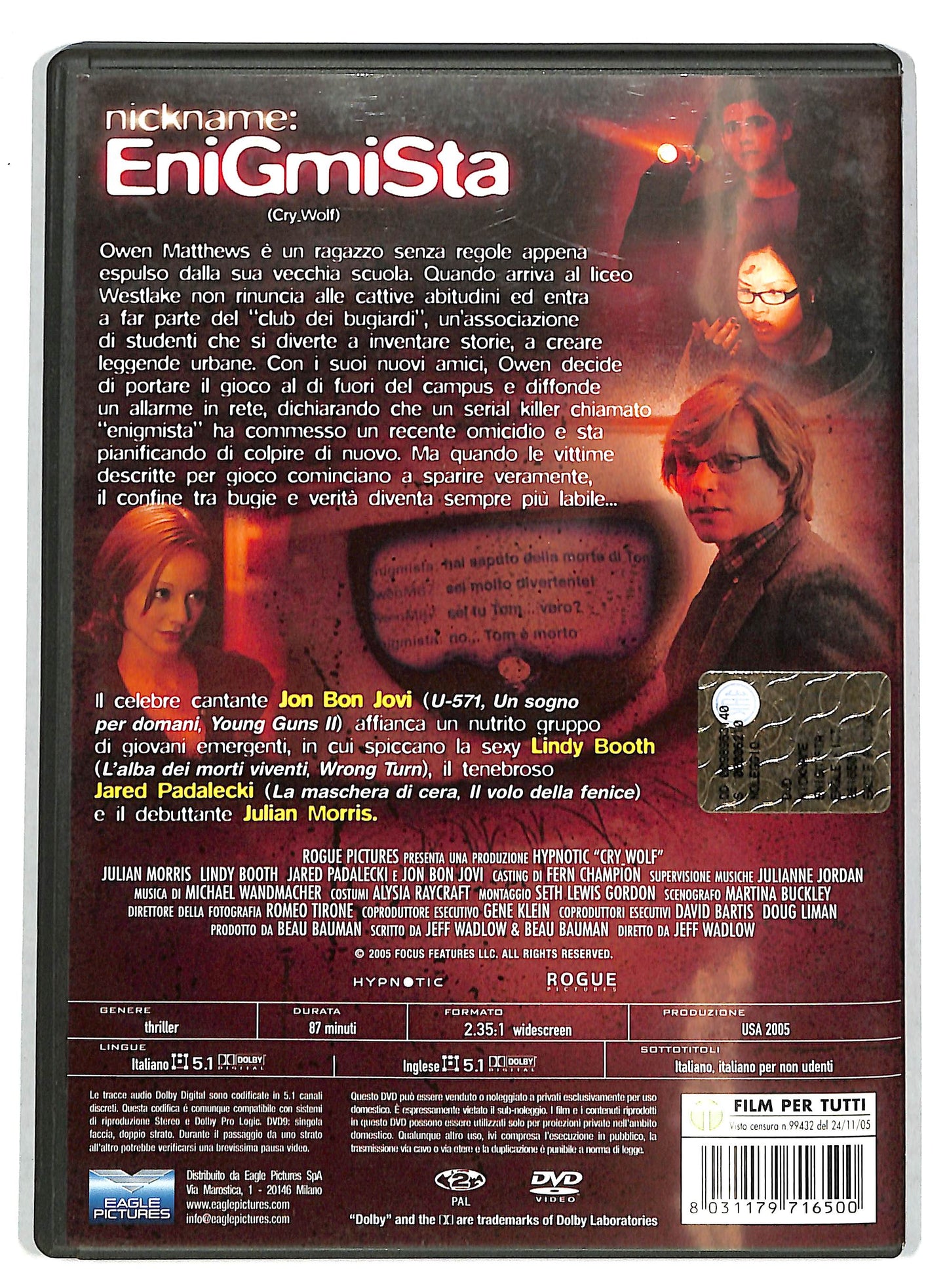 EBOND Nickname - Enigmista NOLEGGIO DVD DB800953
