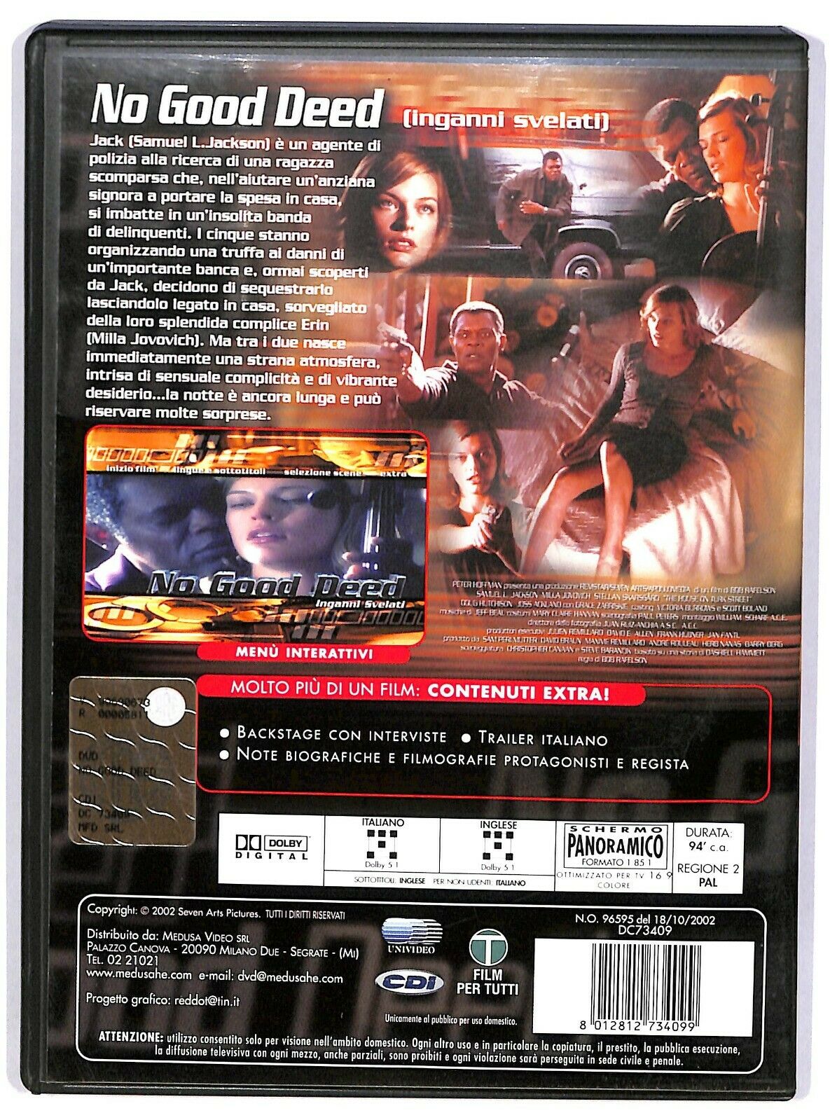 EBOND No Good Deed - Inganni Svelati Con Milla Jovovich Ex Noleggio DVD DB800958
