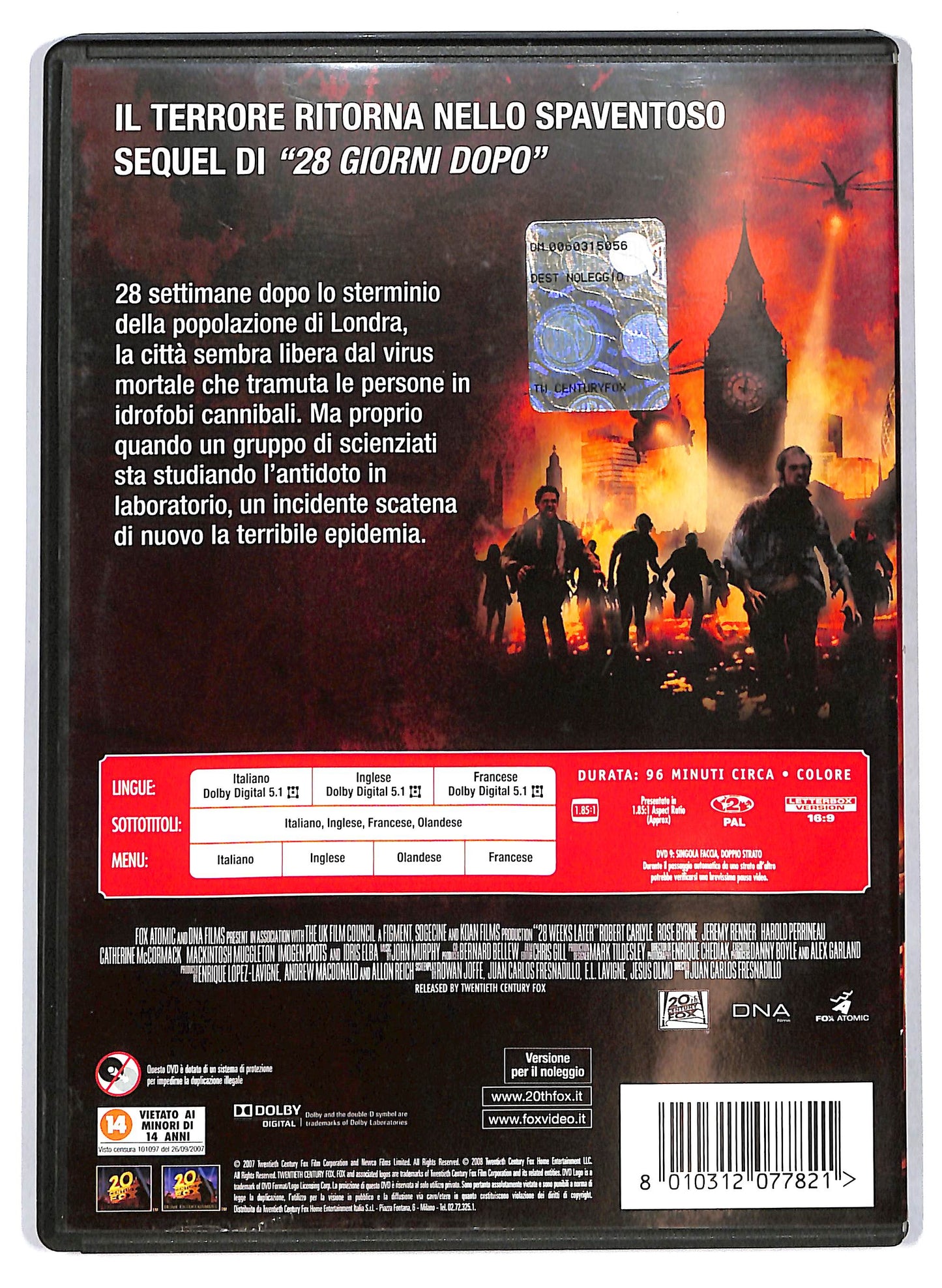 EBOND 28 settimane dopo NOLEGGIO DVD DB801630