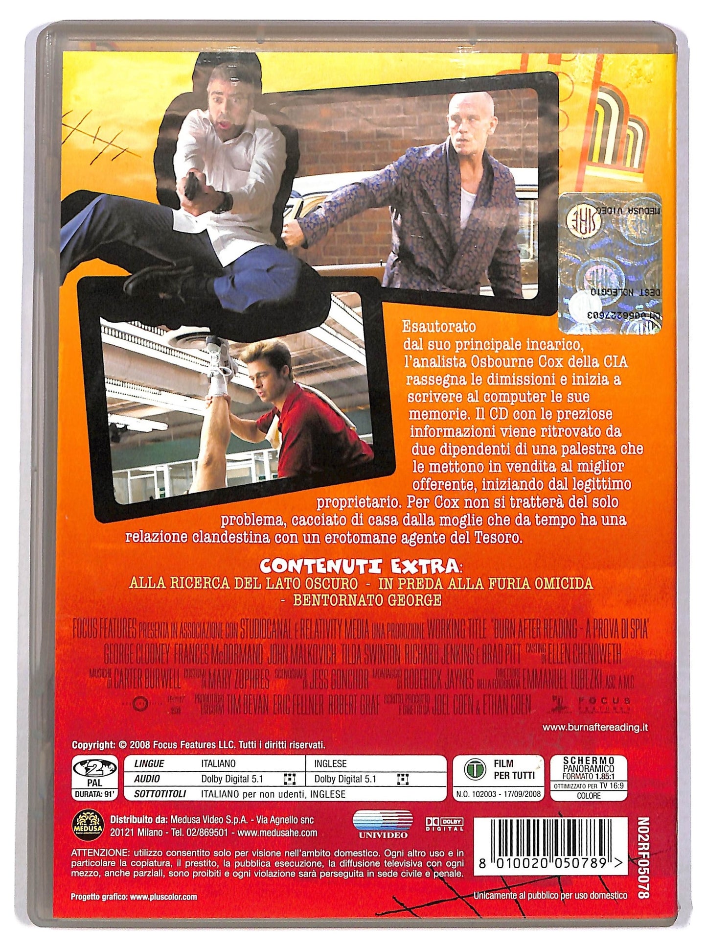 EBOND Burn After Reading Ex Noleggio DVD DB801656
