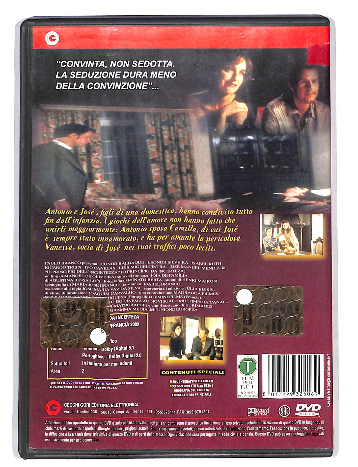 EBOND Il principio dell'incertezza NOLEGGIO DVD DB802801