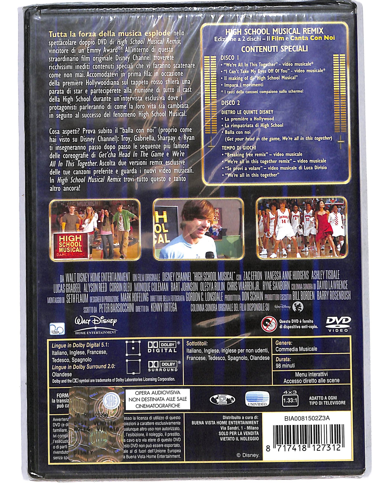 EBOND High school musical Remix 2 dischi DVD DB803116