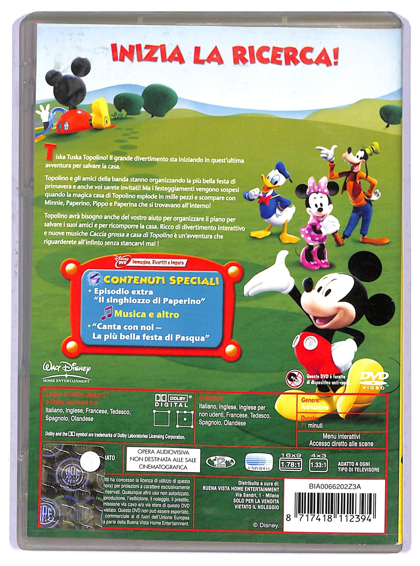 EBOND La casa di Topolino - Caccia grossa a casa di Topolino DVD DB803155