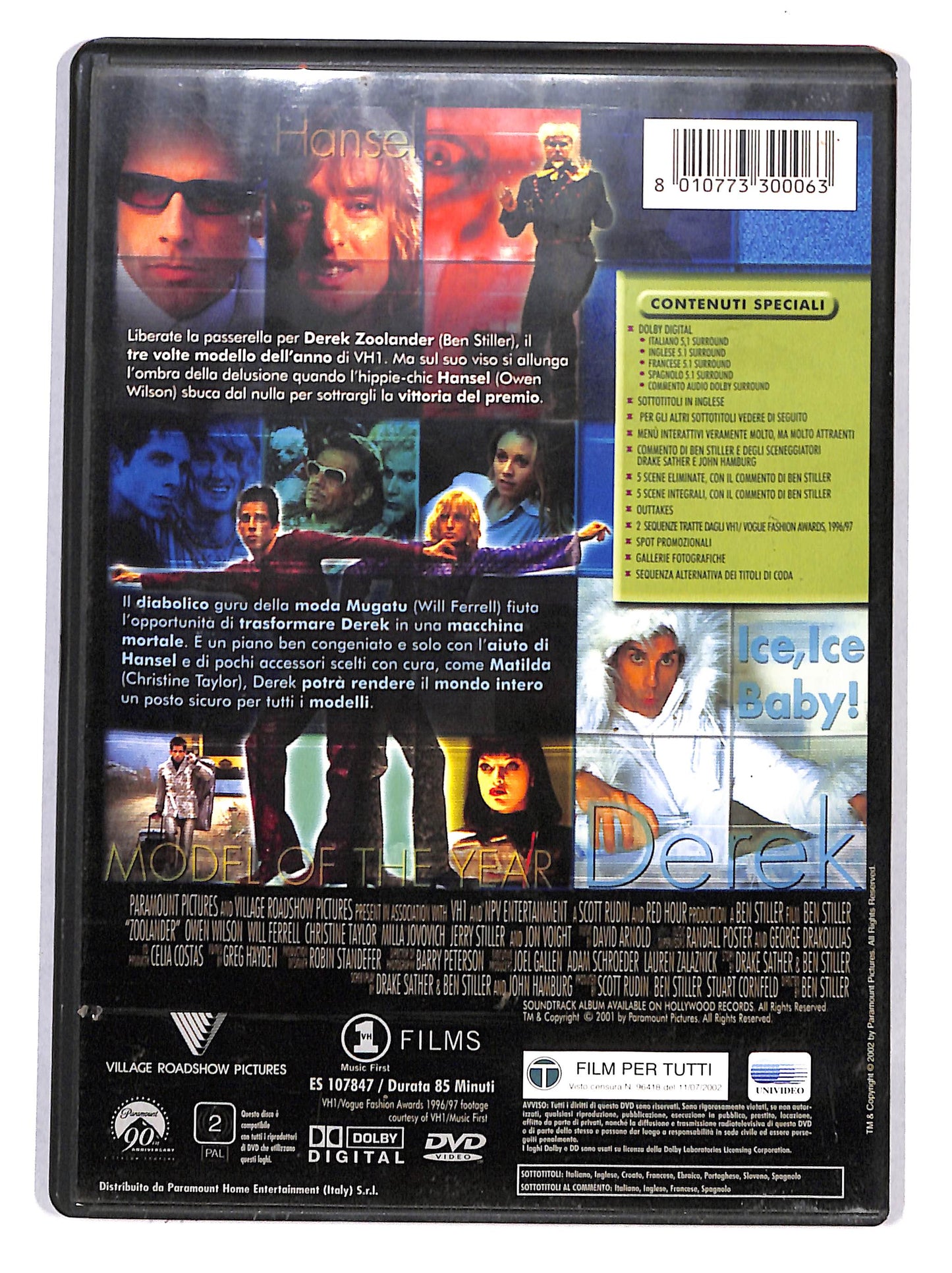 EBOND Zoolander NOLEGGIO DVD DB803417